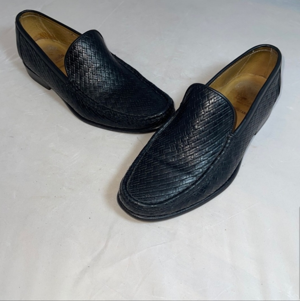 SALE Positano Woven Leather Loafers Mens 7.5